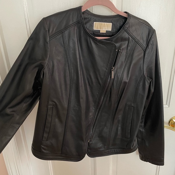 Michael Kors Black Leather Jacket